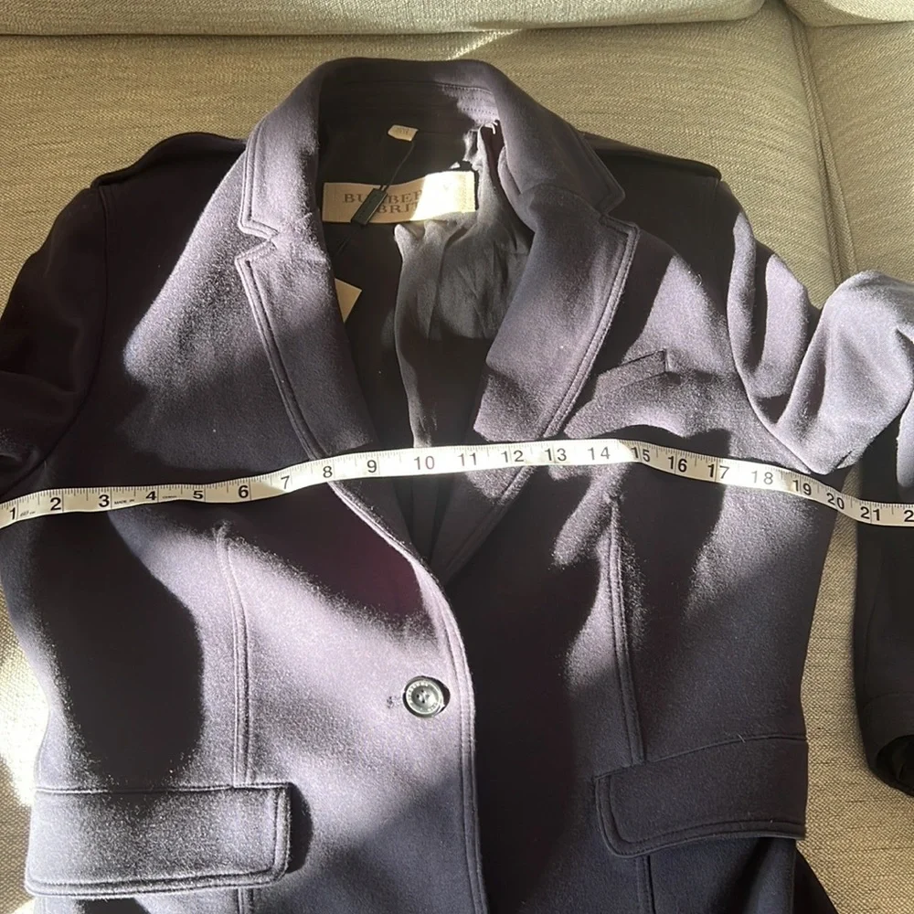 NWT Burberry Black Dark Navy Blazer - Size 14